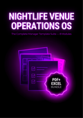 Nightlife Venue Operations OS - Full Template Suite cover